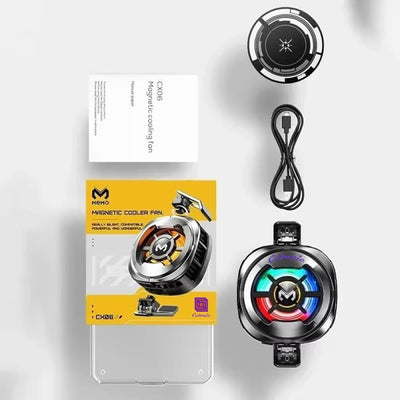 MEMO™ RGB Phone Cooler – Instant Cooling for Gaming & Streaming