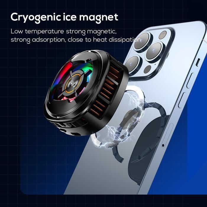 MEMO™ RGB Phone Cooler – Instant Cooling for Gaming & Streaming